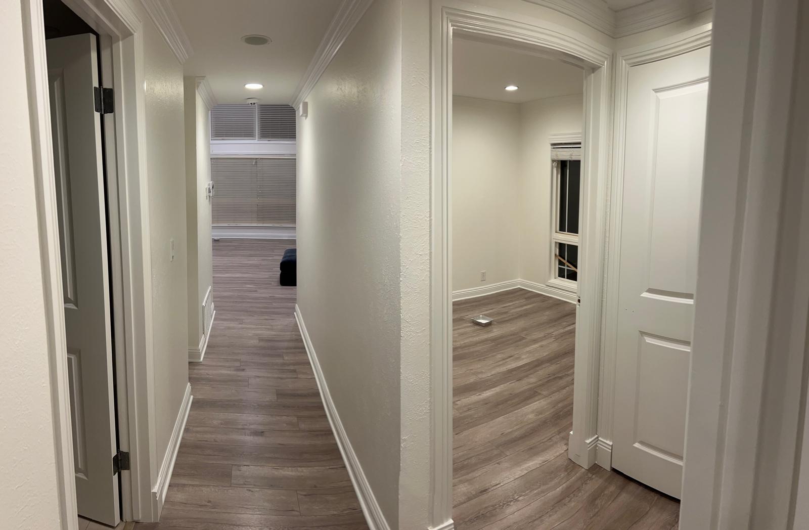 Completed interior painting project